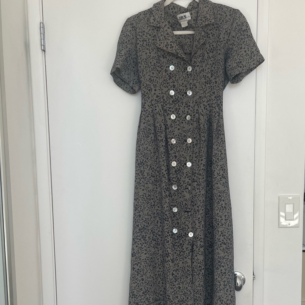 Vintage floral midi dress